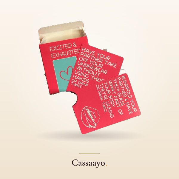 Excited & Exhausted Card Game Cassaayo Excited & Exhausted Card Game, For Couples