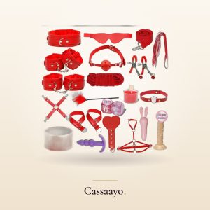 BDSM Deluxe Set (20 Pieces, Red) Cassaayo BDSM Deluxe Set (20 Pieces, Red), Gift Sets